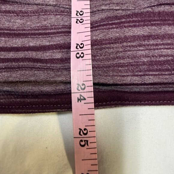 KÜHL Piper Cowl Neck Women’s Large Burgundy Stripe Knit Pullover - Picture 12 of 12